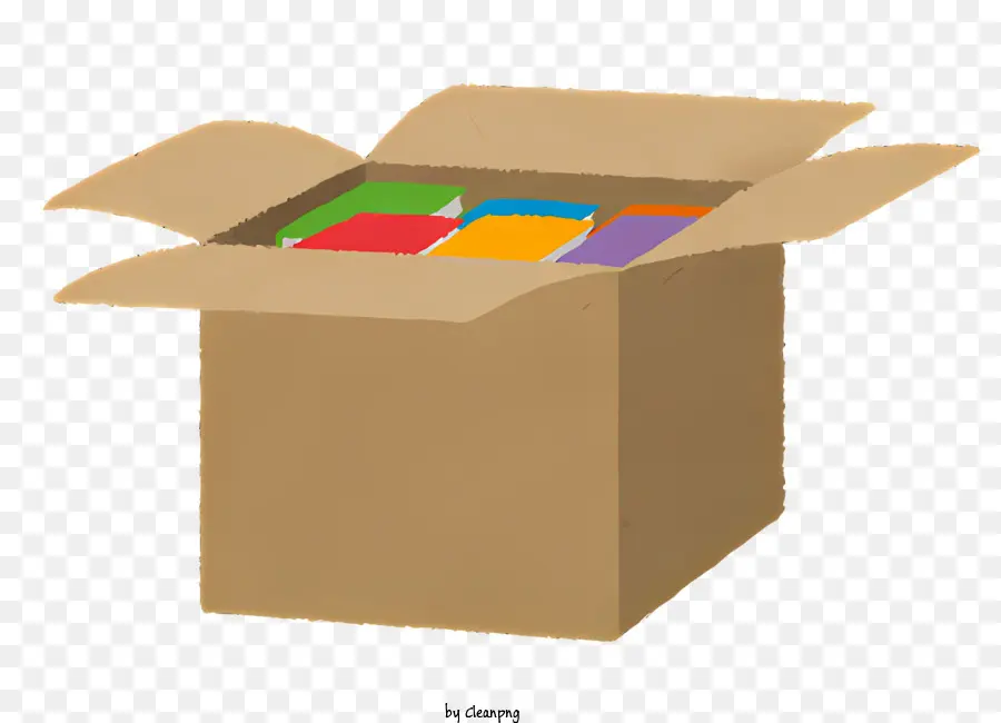 Cardboard Box，Cartões Coloridos PNG