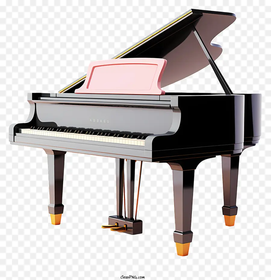 Piano Pastel，Black Piano PNG