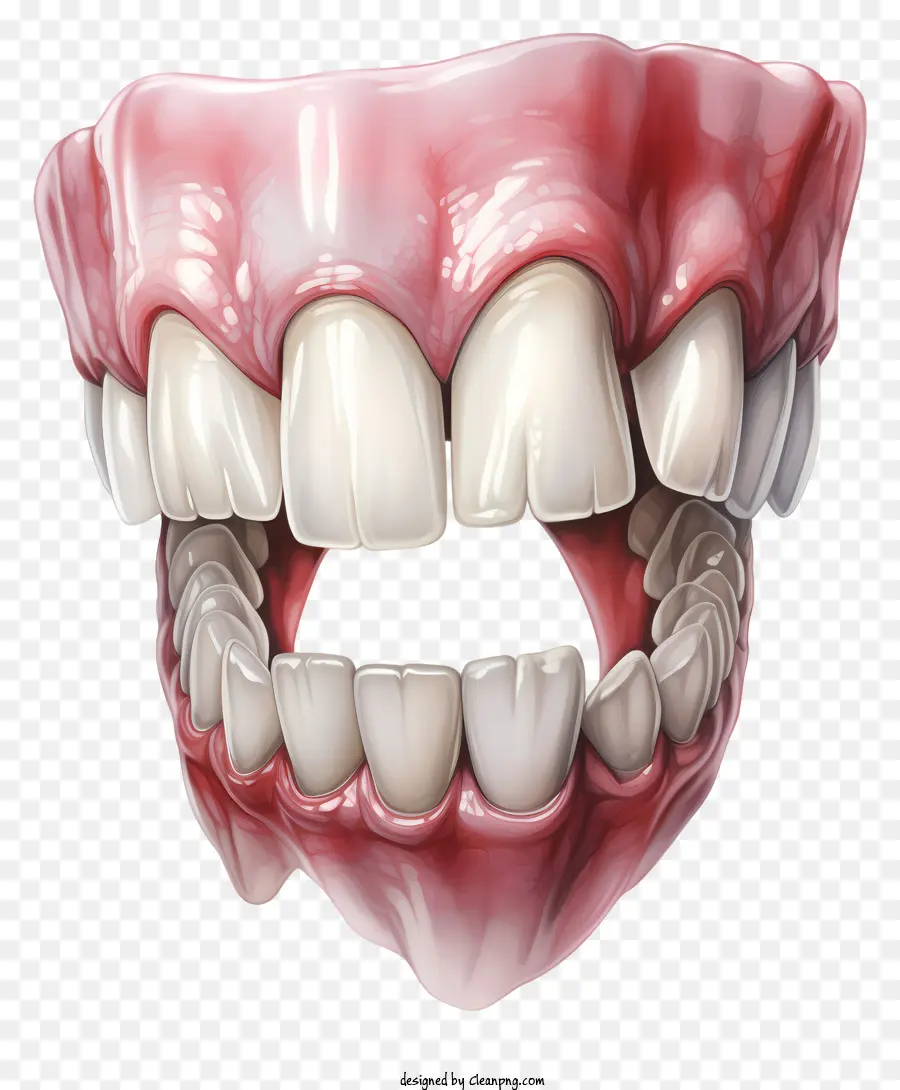 Dentes Em Aquarela，Dente Saudável PNG