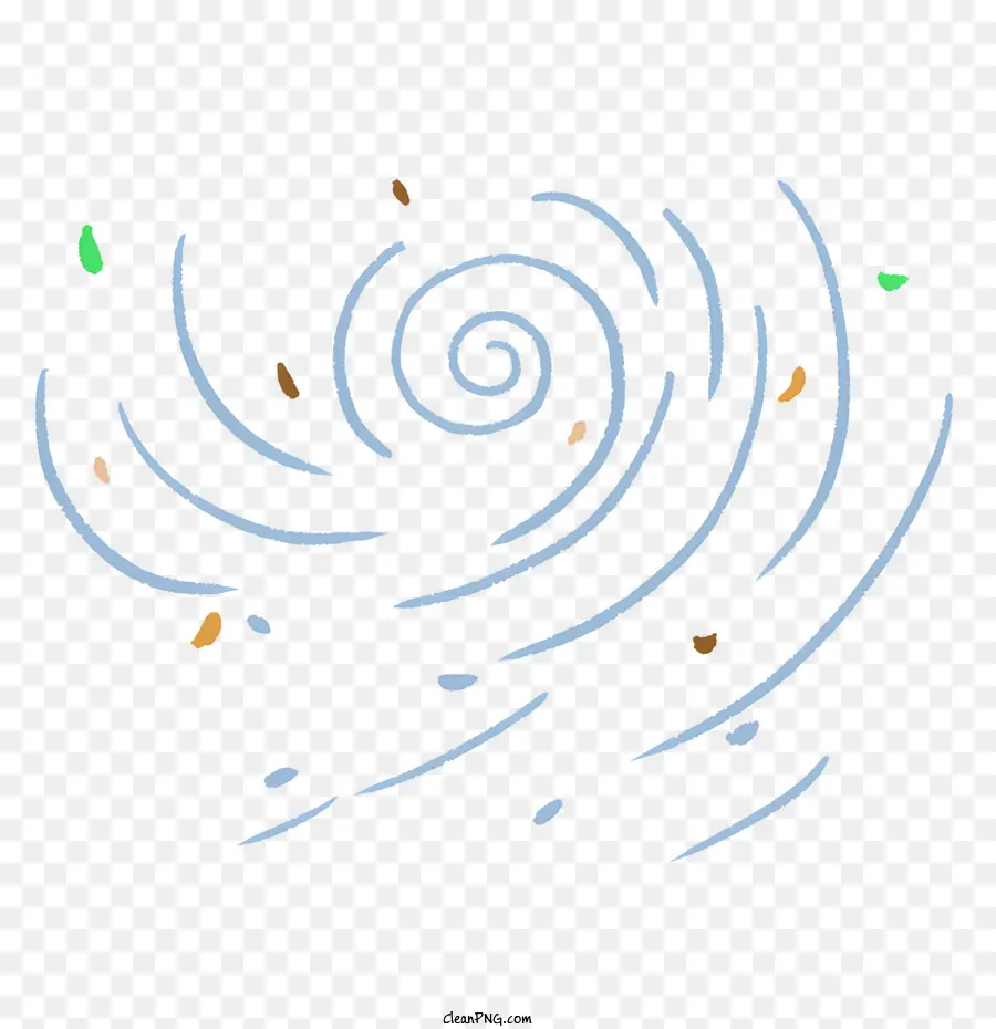 Padrão Espiral，Esquema De Cores Marrom E Azul PNG