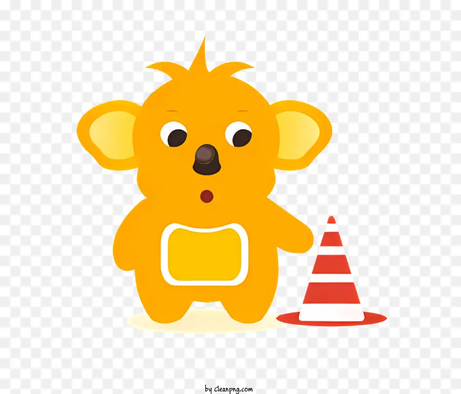 Desenho Animado Do Urso，Cone De Construção PNG