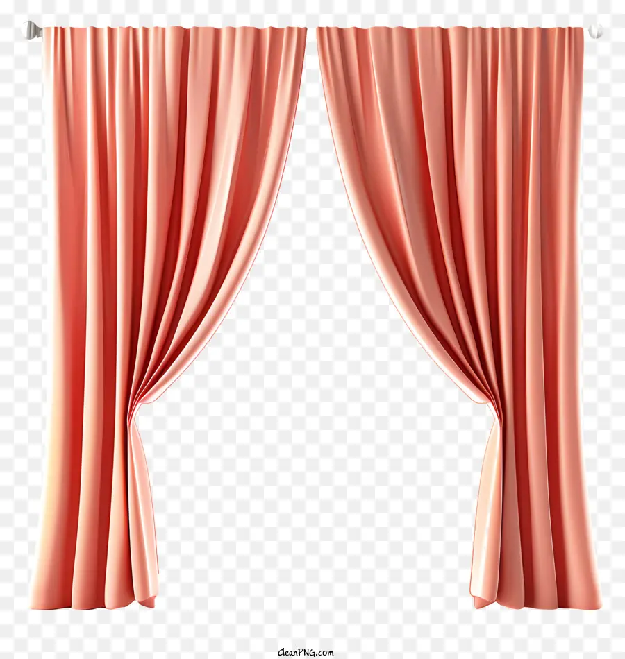 Cortinas Pastel，Cortina Cor De Rosa PNG