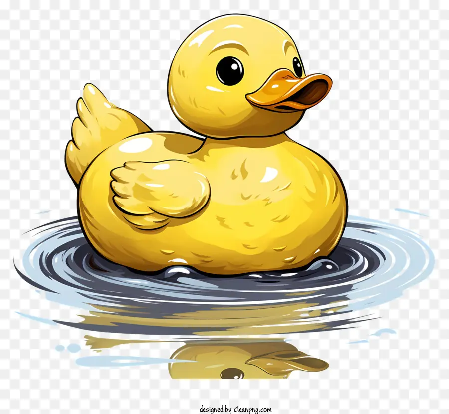 Desenho De Pato De Borracha Estilo，Pato De Borracha Amarelo PNG