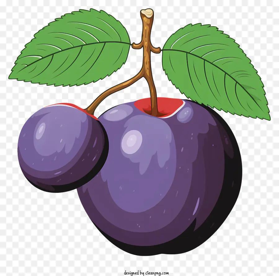 Plum Desenhada à Mão，Árvore De Ameixa Roxa PNG