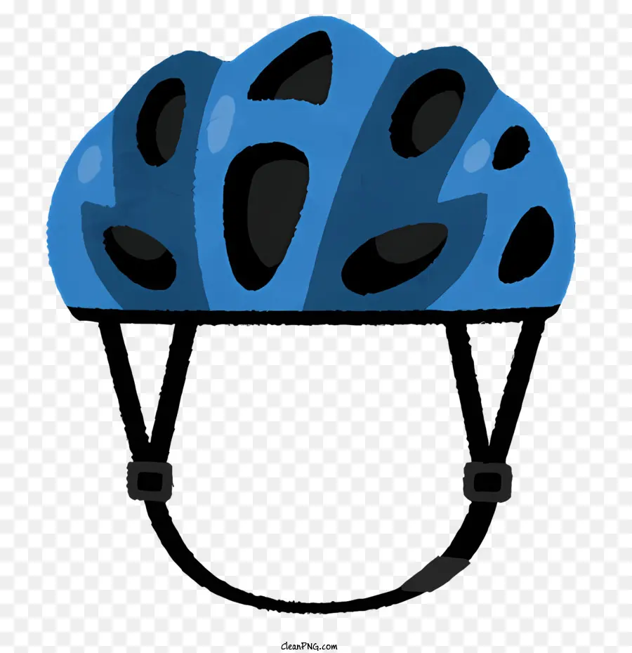 Capacete De Bicicleta Azul，Viseira Clara PNG