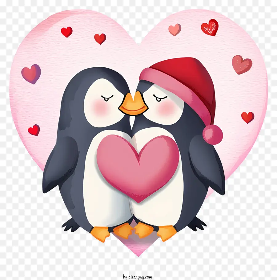 Penguin Namorado Plano，Amor Pinguim PNG