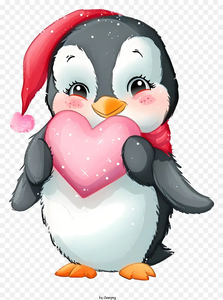 Ilustrações Detalhadas De Personagens，Valentine Penguin PNG