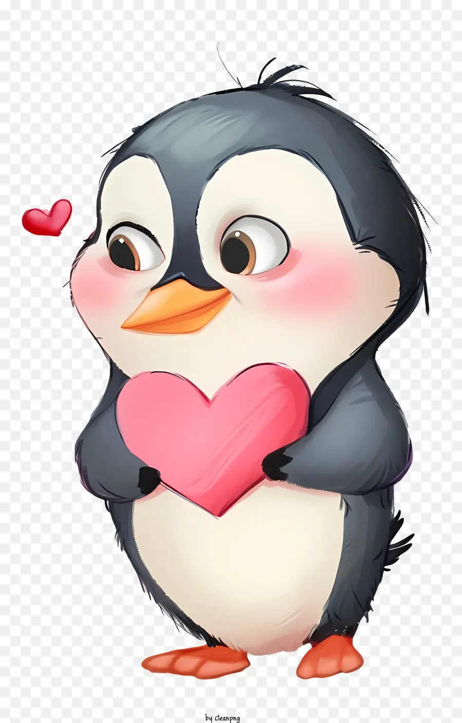 Ilustrações Detalhadas De Personagens，Valentine Penguin PNG
