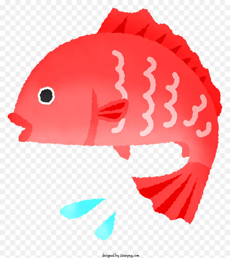 Peixe Vermelho，Os Peixes Pulando PNG