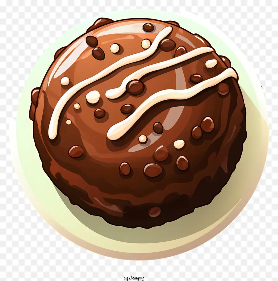 Bola De Chocolate Doodle，Bolo De Chocolate PNG