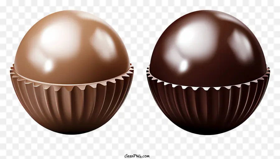 Bola De Chocolate 3d Realista，Ovo De Chocolate PNG