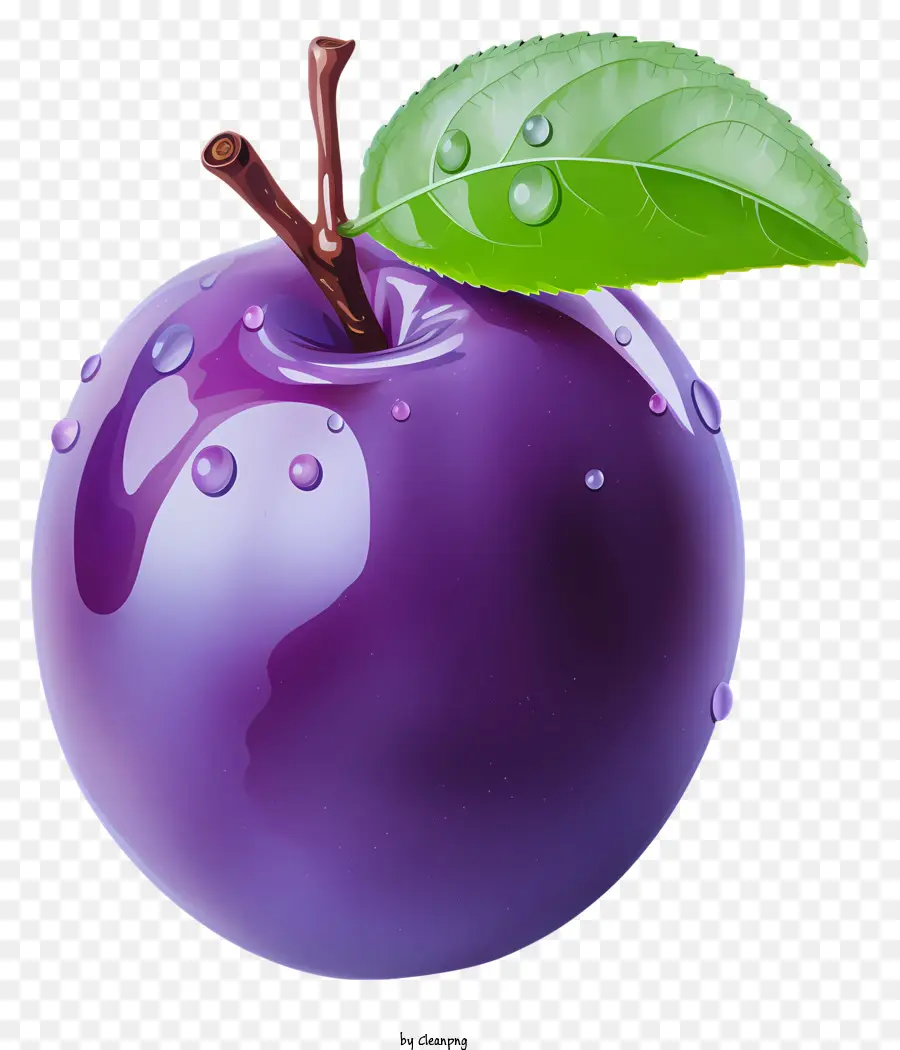 Plum Pastel，Purple Apple PNG