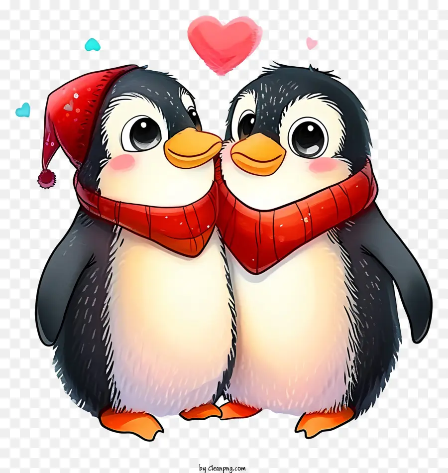 Ícone De Penguin Do Valentine，Pinguins PNG