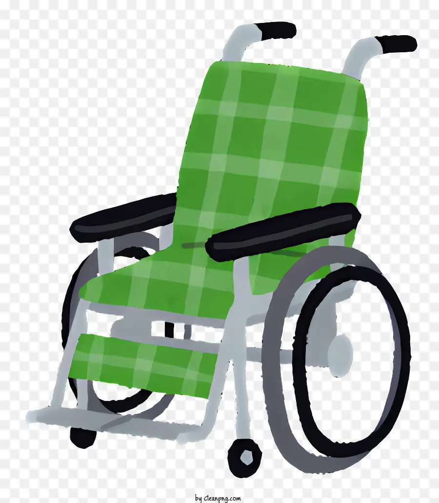Cadeira De Rodas Verde，Cadeira De Rodas Com Rodas PNG