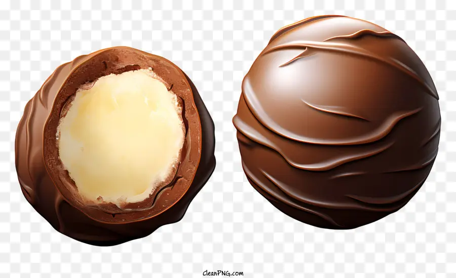 Esboçar Bola De Chocolate，Trufa De Chocolate PNG