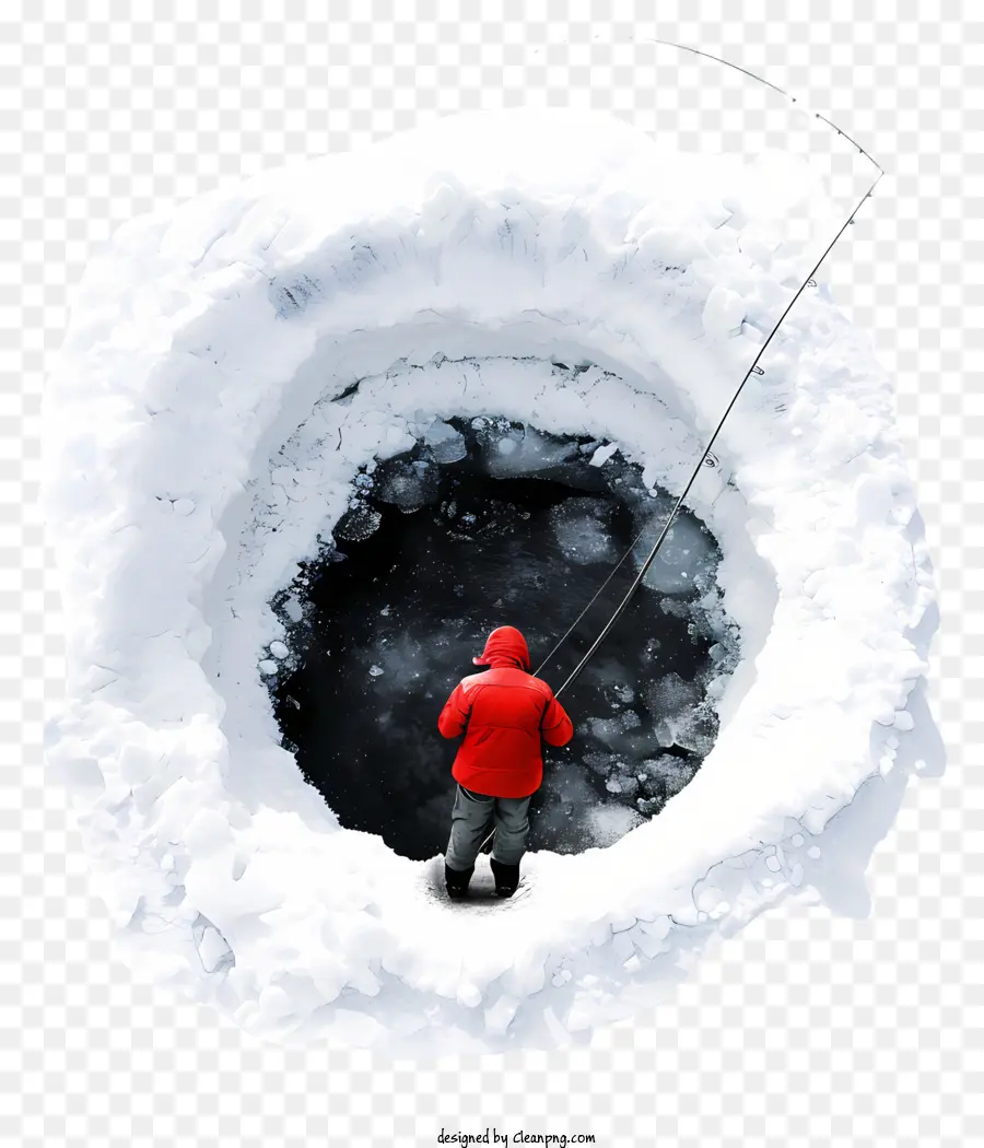 Pesca De Inverno，Pesca No Gelo PNG