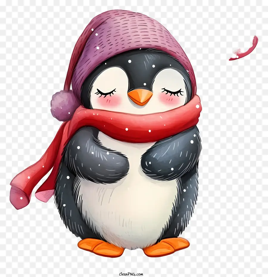 Ilustrações Detalhadas De Personagens，Valentine Penguin PNG