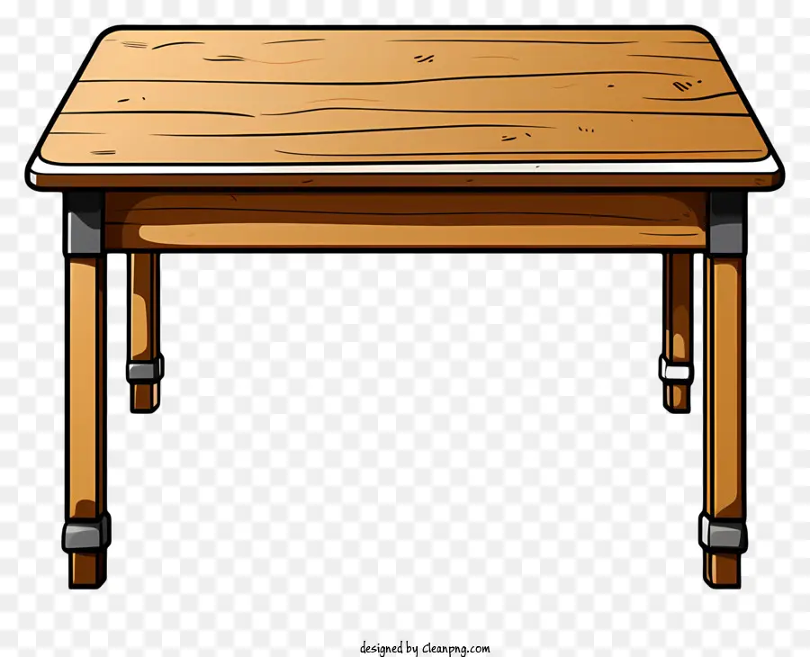 Mesa Desenhada à Mão，Mesa De Madeira PNG