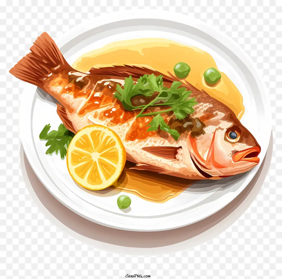 Ícone De Prato De Peixe，Fish Dish PNG