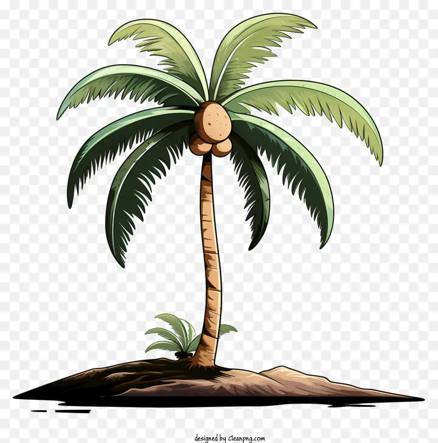 Árvore De Coco De Estilo De Esboço，Palmeira PNG