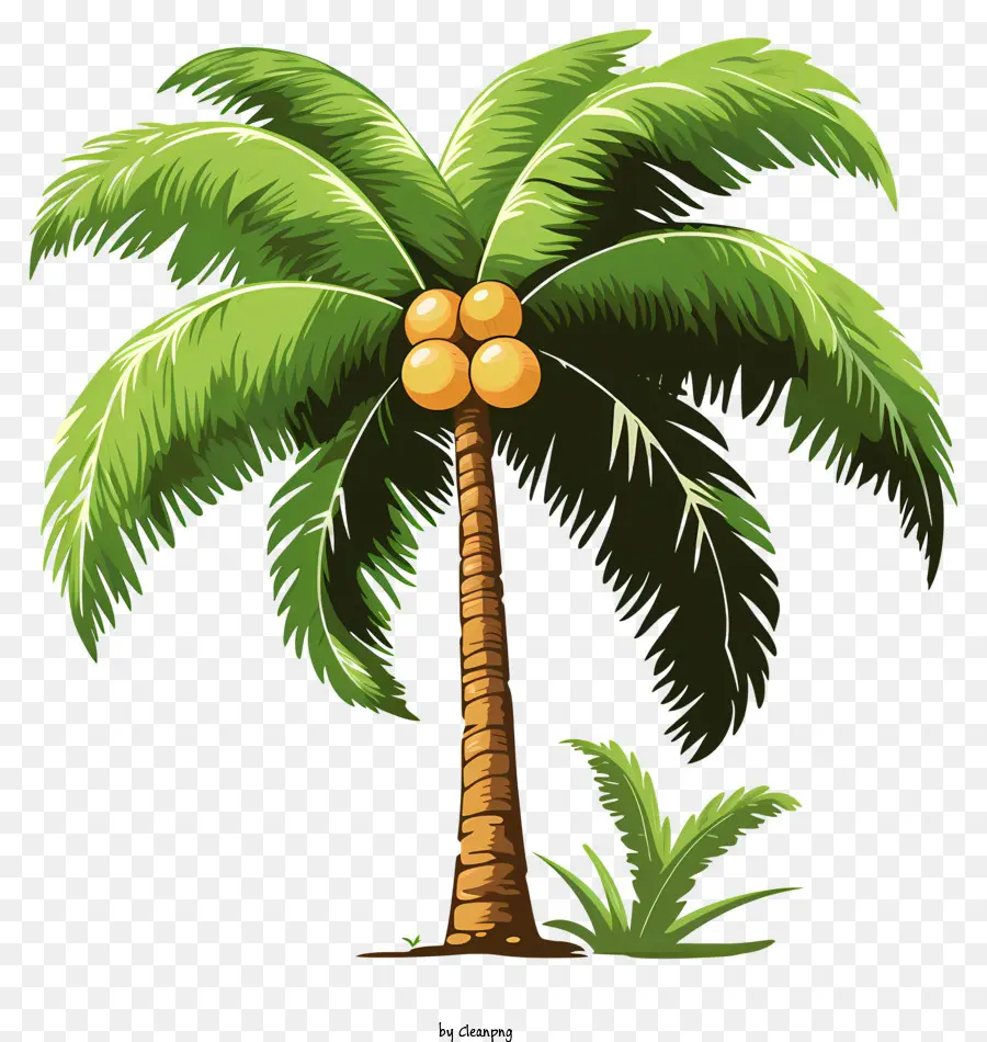 árvore De Coco Desenhada à Mão，Palmeira PNG