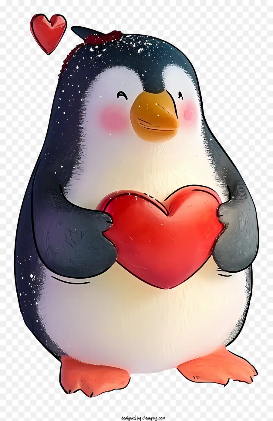 Penguin Realista 3d Valentine，Pinguim Bonito PNG