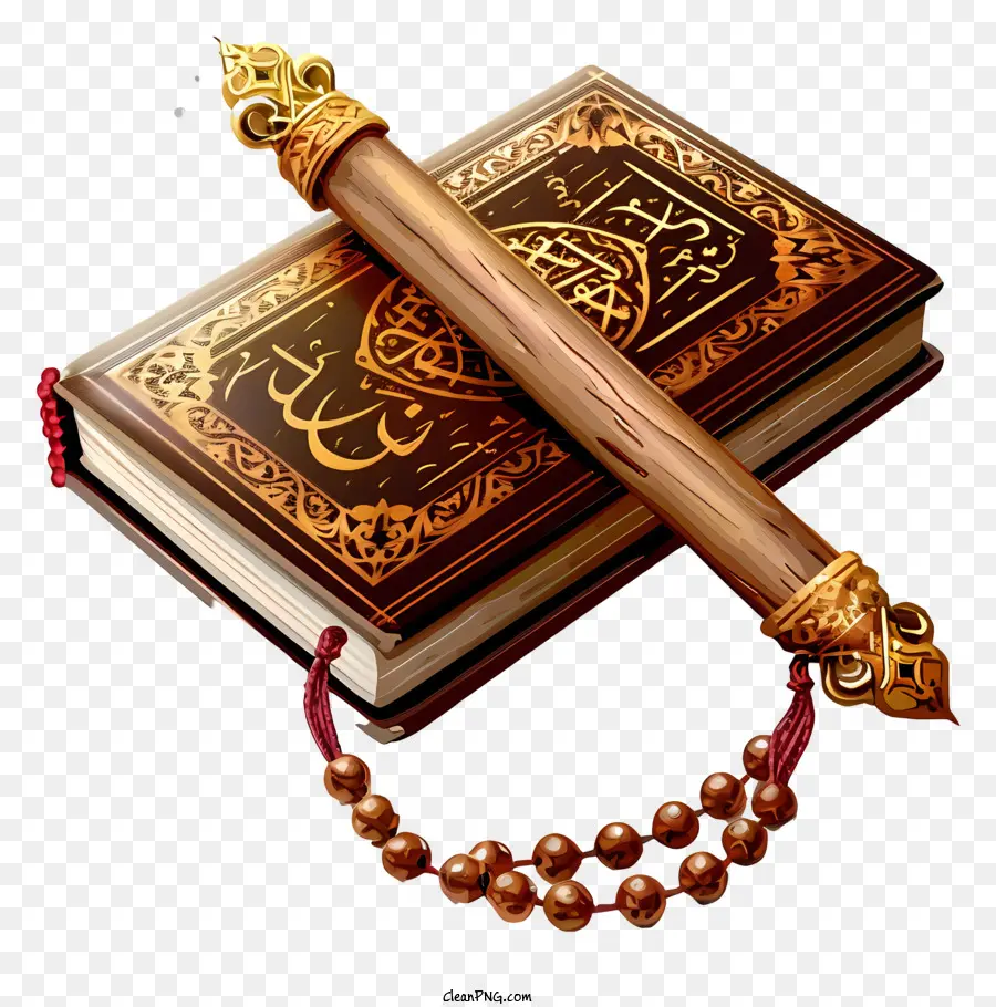 Livro Sagrado Do Alcorão E Pray Beads Icon，Alcorão PNG