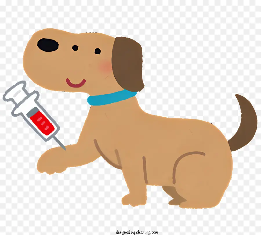 Cão Dos Desenhos Animados，Cachorro Com Seringa PNG