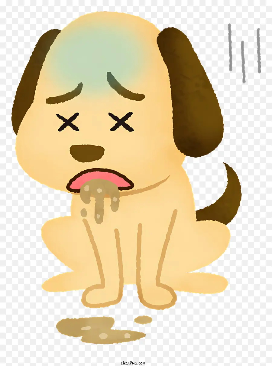 Triste Cão，Cão Dos Desenhos Animados PNG