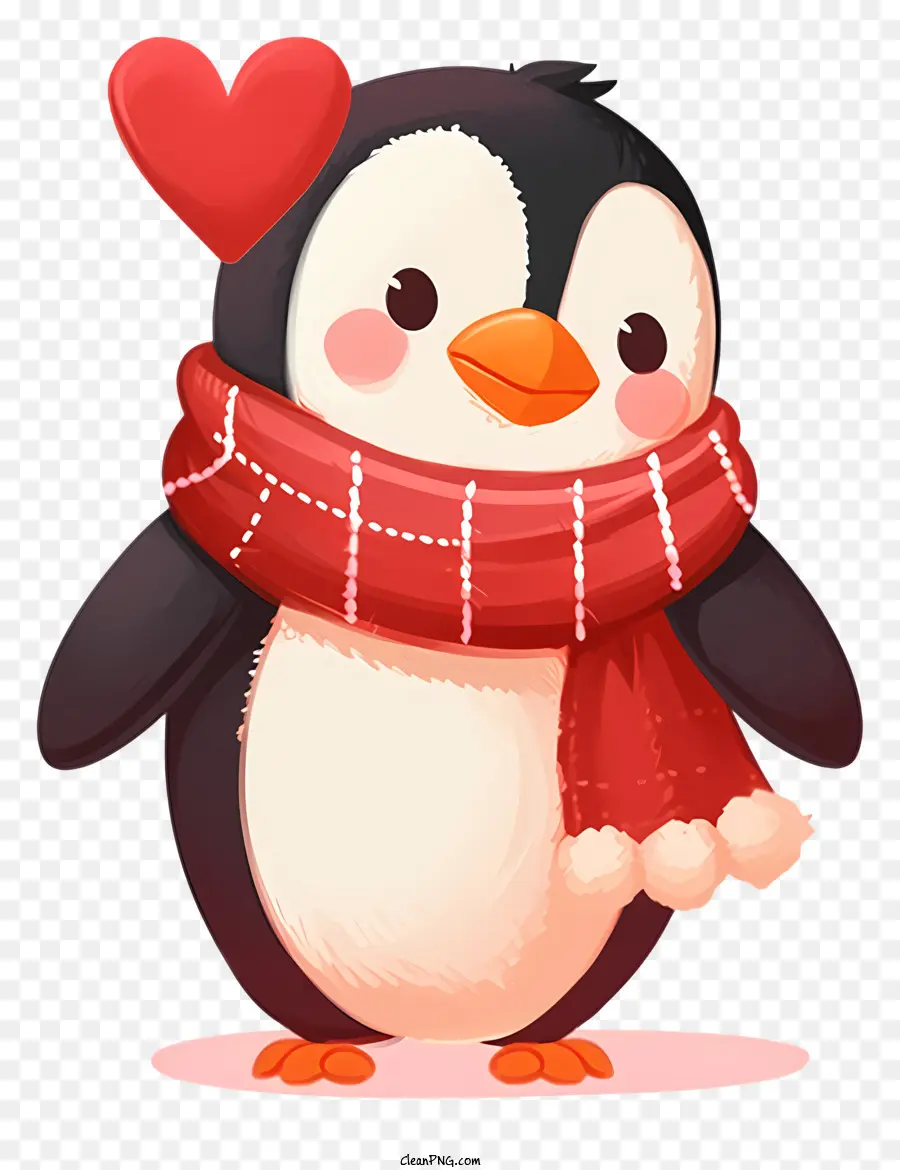 Ícone De Penguin Do Valentine，Pinguim Bonito PNG