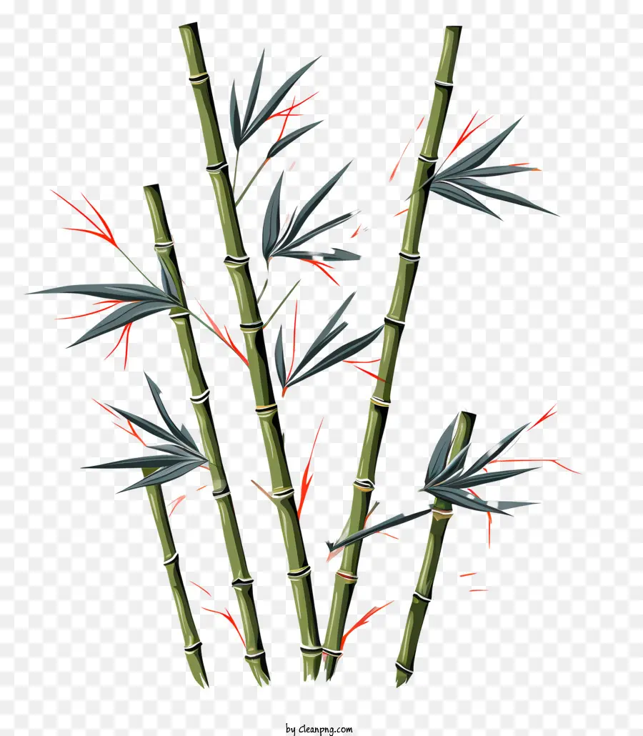 Caule De Bambu No Estilo De Esboço，Planta De Bambu PNG