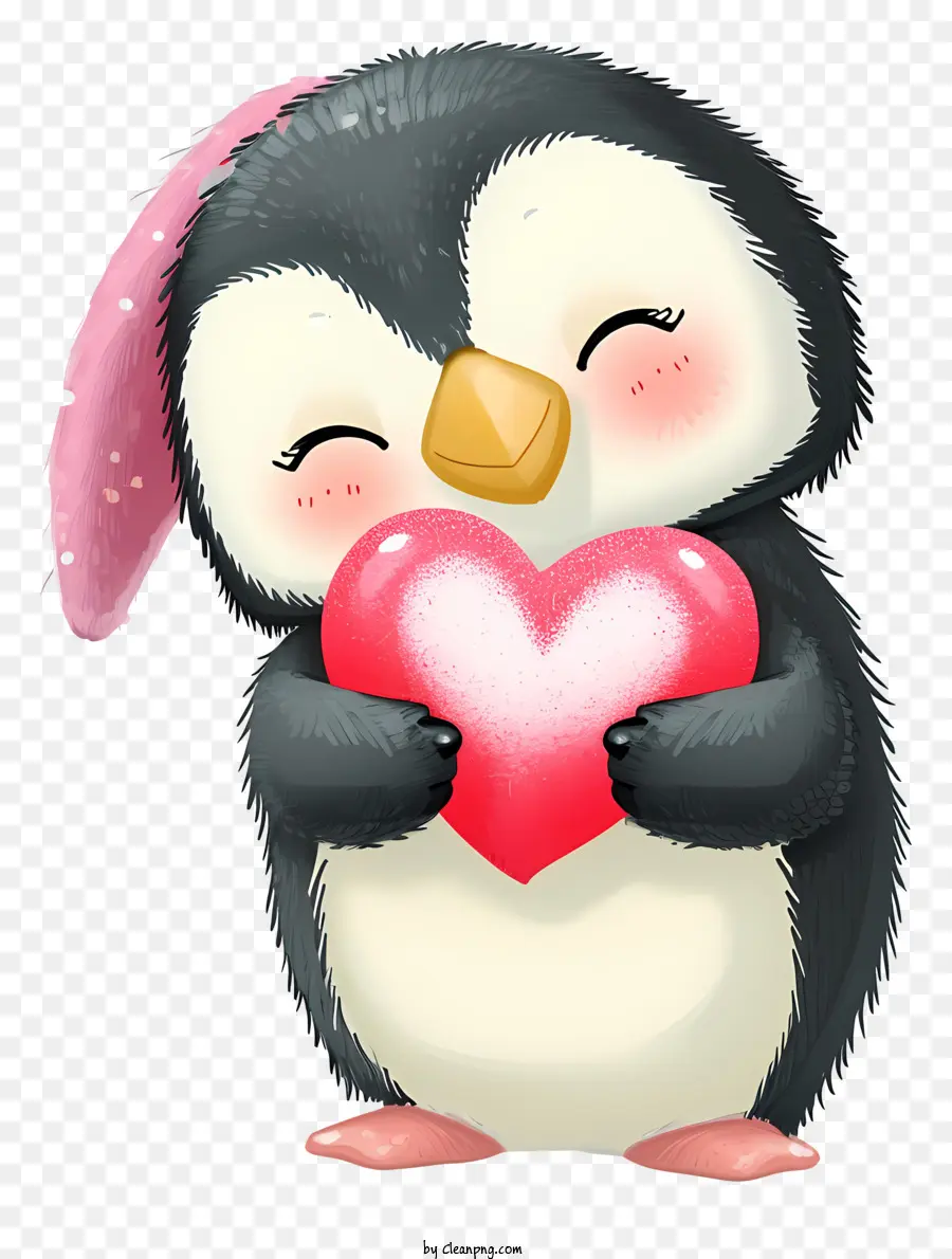 Ícone De Penguin Do Valentine，Cartoon Penguin PNG