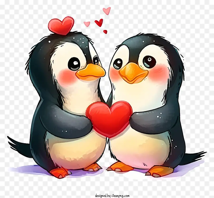 Ícone De Penguin Dos Namorados，Pinguins PNG