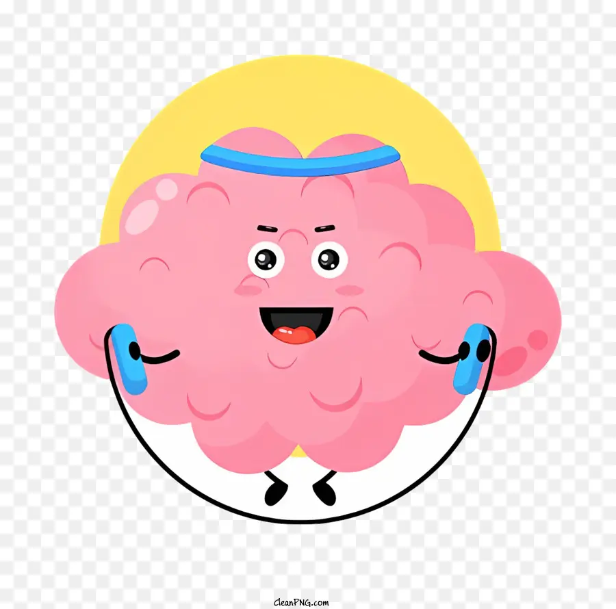 Cartoon Cérebro，Cérebro Rosa PNG