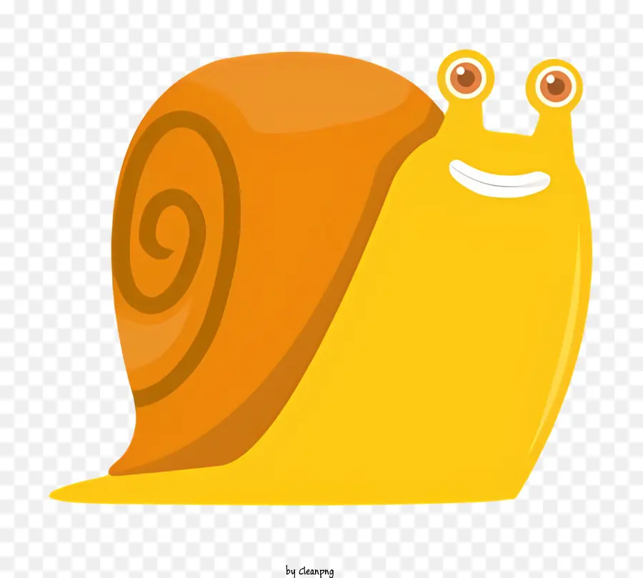 Caracol De Desenho Animado，Caracol Laranja PNG