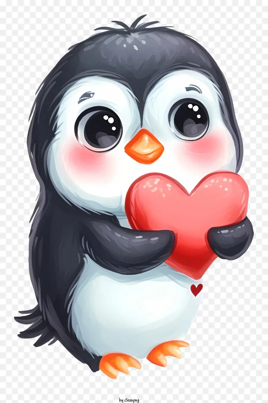 Emoji De Penguin Do Valentine，Pinguim Bonito PNG