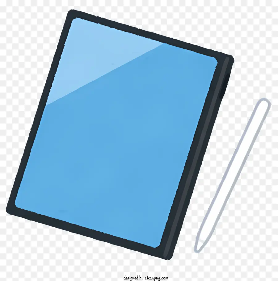 Tablet，Tela Azul PNG