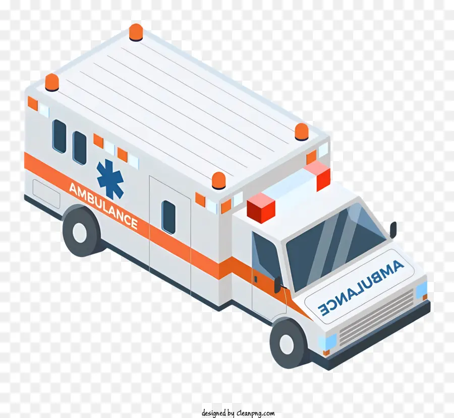 Carro De Ambulância De Desenho Animado，Ambulância PNG