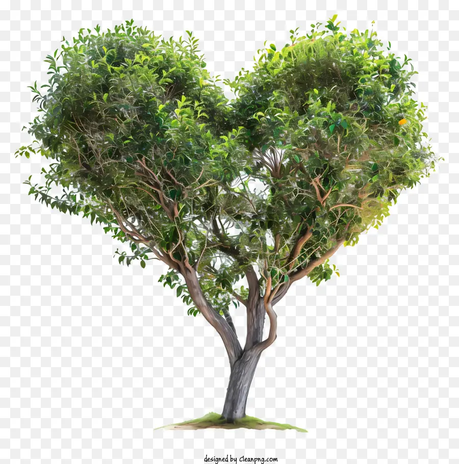 árvore Em Forma De Coração，árvore PNG