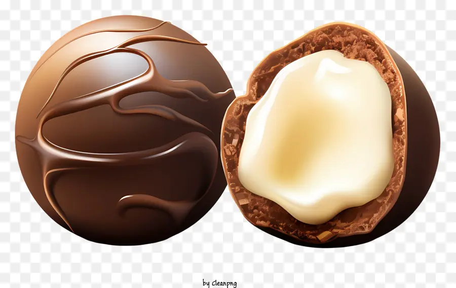 Esboce A Bola De Chocolate，Ovo De Chocolate PNG