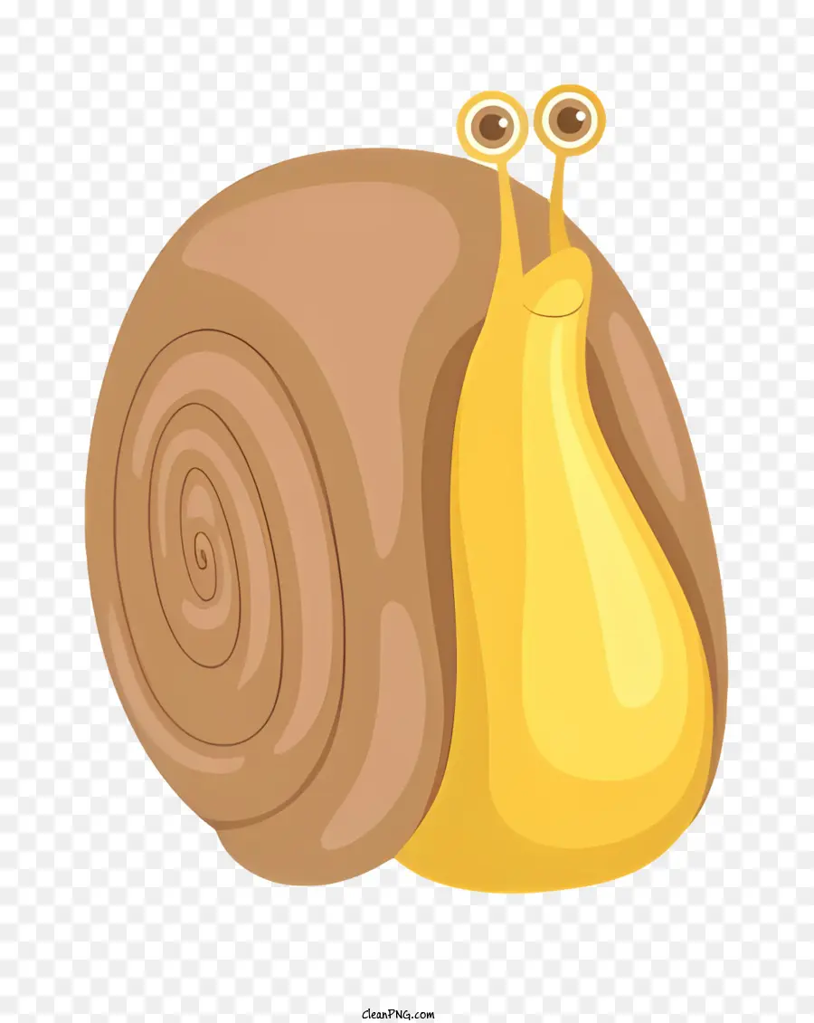 Caracol De Desenho Animado，Caracol Amarelo PNG