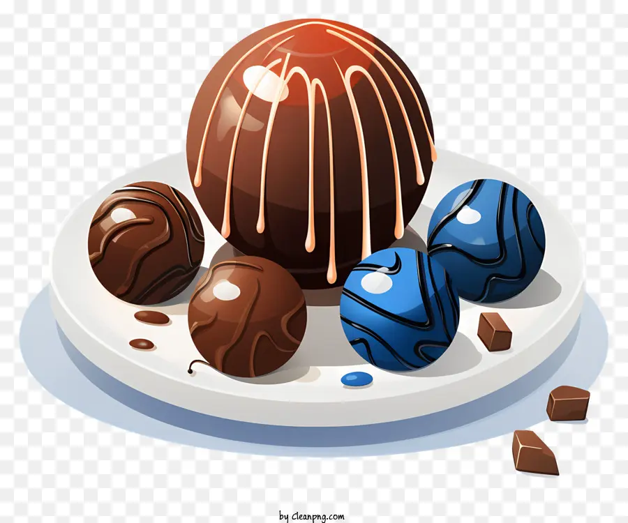 Esboce A Bola De Chocolate，Ovo De Chocolate PNG