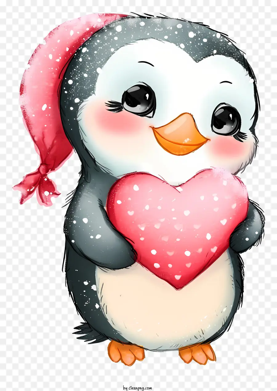 Ícone De Penguin Do Valentine，Pinguim Bonito PNG
