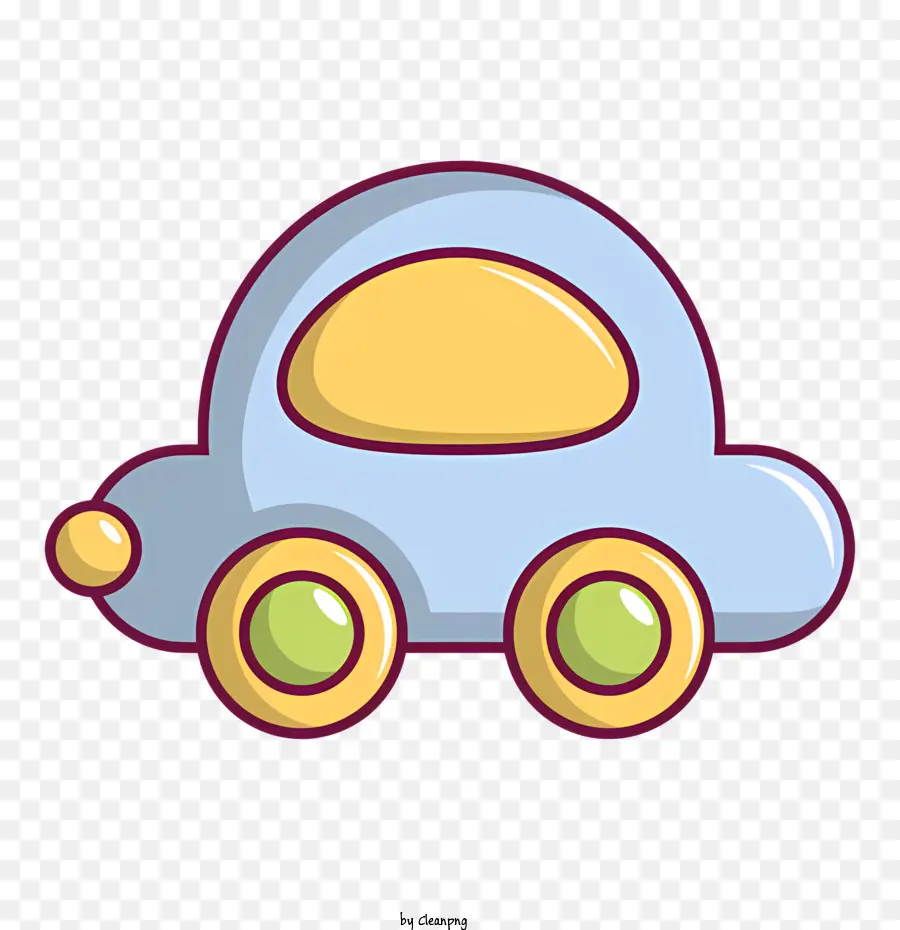 Carro De Desenho Animado，Carro De Brinquedo Azul PNG