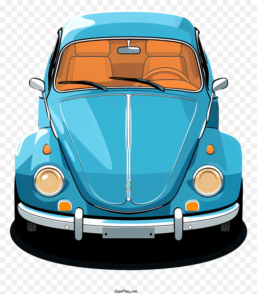 Carro Desenhado à Mão，Volkswagen Beetle Clássico PNG
