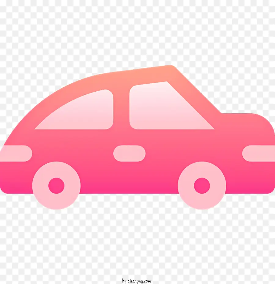 Carroon Car，Carro Rosa PNG