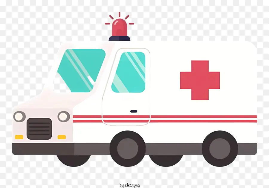 Carro De Ambulância De Desenho Animado，Ambulância PNG