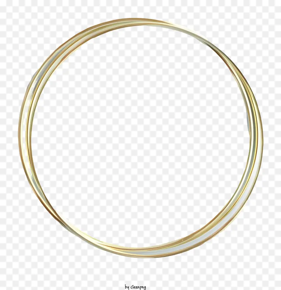 Círculo Dourado，Anel Circular Branco PNG