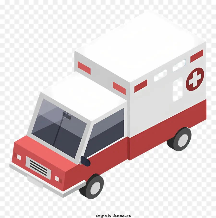 Carro De Ambulância De Desenho Animado，Ambulância PNG