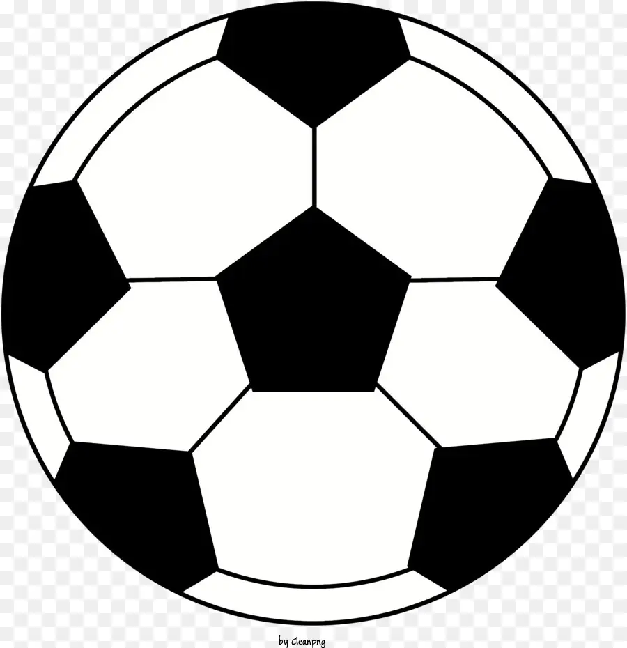 Bola De Futebol，Bola De Futebol Preto E Branco PNG